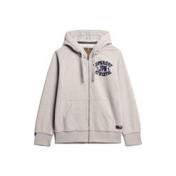 Bluza z kapturem i zamkiem błyskawicznym Superdry Vintage Athletic. Szare bluzy z kapturem męskie Superdry., m. Za 407.00 zł.
