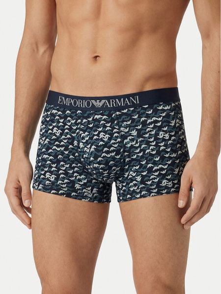 Emporio Armani Underwear Bokserki EM000232 AF19051 FB076 Granatowy. Niebieskie bokserki męskie Emporio Armani Underwear, bez wzorów, z bawełny. Za 107.99 zł.