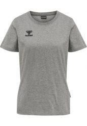 Damska bawełniana koszulka Hummel Move Grid. Szare bluzki sportowe damskie HUMMEL, xl, bez wzorów, z bawełny, bez ramiączek. Za 154.50 zł.