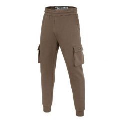Spodnie męskie Cypress Sport. Brązowe spodnie materiałowe męskie PITBULL, bez wzorów, sportowe. Za 229.00 zł.