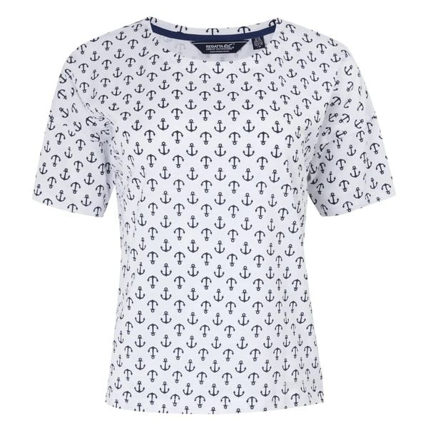 Koszulka damska Regatta Abaya. Białe bluzki damskie Regatta, bez wzorów, sportowe, bez kołnierzyka, bez ramiączek. Za 116.50 zł.