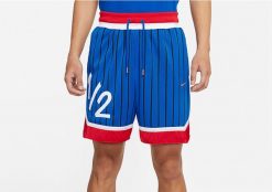 Spodenki męskie nike lil' penny dri-fit premium shorts game royal. Niebieskie szorty męskie Nike, z aplikacjami, z dzianiny. Za 302.00 zł.
