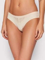 Triumph Figi brazylijskie Aura Spotlight 10208024 Beżowy. Brązowe figi damskie Triumph, bez wzorów, z syntetyku. Za 59.99 zł.