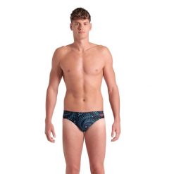 Kąpielówki Arena FIREFLOW SWIM BRIEFS BLACK MULTI 5-85. Niebieskie kąpielówki męskie Arena, m, bez wzorów, do pływania. Za 144.99 zł.