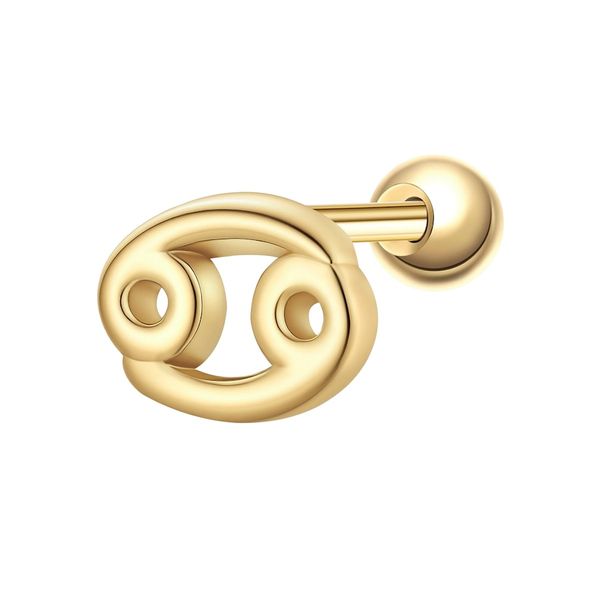 Glanzstücke München Piercing Sterling Silber gelbgold Kolczyki 1 ct Damski. Żółte kolczyki damskie Glanzstücke München, pozłacane. Za 110.49 zł.