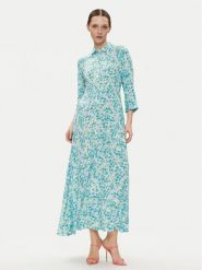 YAS Sukienka koszulowa Savanna 26022663 Zielony Loose Fit. Zielone sukienki damskie YAS, s, bez wzorów, z wiskozy, bez kołnierzyka, bez ramiączek, koszulowe. Za 179.99 zł.