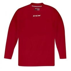 Koszulka treningowa do hokeja dla dorosłych 5000 ml, czerwona, rozmiar S. Czerwone t-shirty damskie CCM, l, bez wzorów, bez kołnierzyka. Za 178.00 zł.