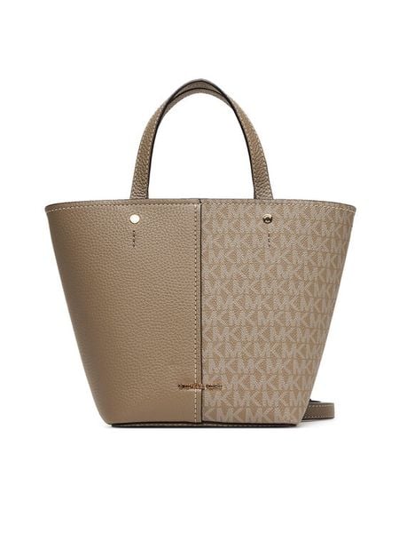 MICHAEL Michael Kors Torebka 32T5GFFC1B Beżowy. Brązowe torebki klasyczne damskie MICHAEL Michael Kors, bez wzorów, ze skóry, bez dodatków. Za 899.99 zł.