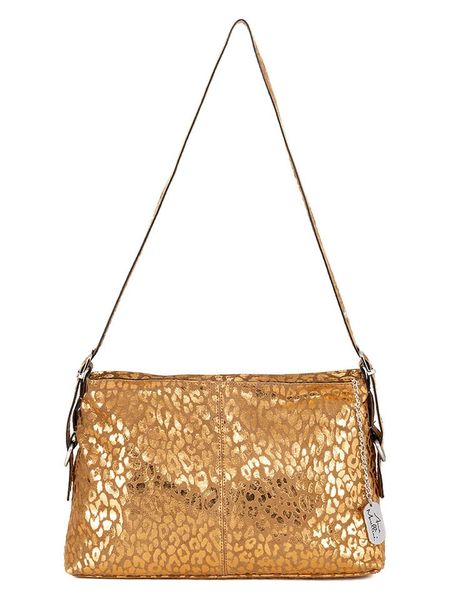 Anna Morellini Skórzana torebka "Teodora" w kolorze karmelowo-złotym - 25 x 16 x 4 cm rozmiar: onesize. Brązowe torebki klasyczne damskie Anna Morellini, bez wzorów, z materiału, bez dodatków. Za 260.99 zł.