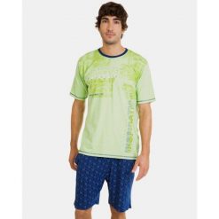 Piżama męska rozm. M P241303 Green H70. Zielone piżamy męskie Massana Homewear, m, bez wzorów, bez ramiączek. Za 199.00 zł.