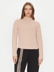Adidas Bluzka Structured Interlock JJ0938 Beżowy Slim Fit. Brązowe bluzki damskie Adidas, s, bez wzorów, z bawełny, bez ramiączek. Za 169.99 zł.