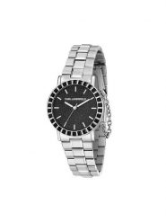 KARL LAGERFELD Zegarek R0553100505 Srebrny. Szare, analogowe zegarki damskie Karl Lagerfeld, srebrne. Za 909.99 zł.