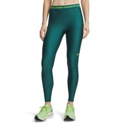Legginsy Under Armour Heatgear Legging Damskie. Zielone legginsy damskie Under Armour, s, bez wzorów, z elastanu, na fitness i siłownię. Za 281.99 zł.