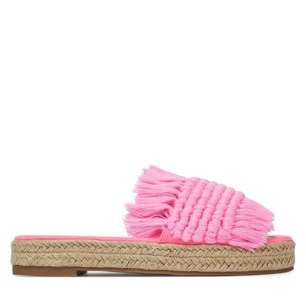 Espadryle DeeZee. Czerwone espadryle damskie DeeZee, bez wzorów, bez obcasa. Za 129.99 zł.