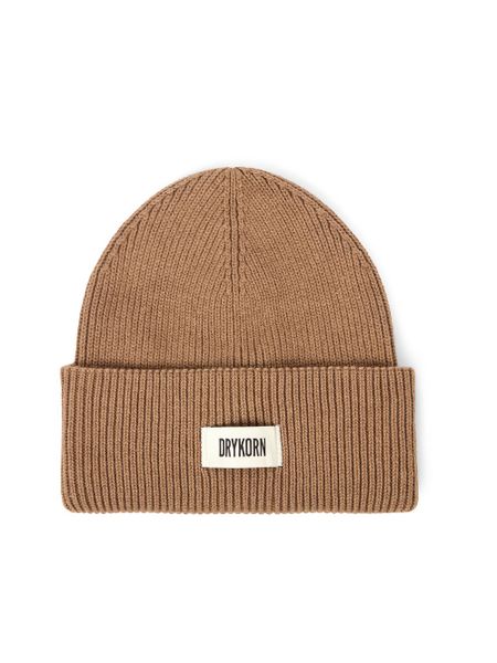 Drykorn czapka z dzianiny z wełną - Loah Mężczyźni Bawełna brązowy, ONE SIZE. Brązowe czapki męskie Drykorn, bez wzorów, z bawełny. Za 249.95 zł.