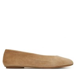 Baleriny Weekend Max Mara. Brązowe baleriny damskie Weekend Max Mara, bez wzorów, bez obcasa. Za 1,449.00 zł.