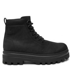 Trapery Calvin Klein Jeans. Czarne buty zimowe męskie Calvin Klein Jeans, z jeansu, bez zapięcia. Za 449.99 zł.