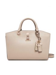 Guess Torebka HWVG96 55060 Beżowy. Brązowe torebki klasyczne damskie Guess, z aplikacjami, ze skóry, bez dodatków. Za 399.99 zł.