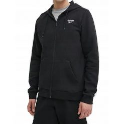Bluza na co dzień męska REEBOK na zamek z kapturem. Czarne bluzy z kapturem męskie Reebok, m. Za 229.00 zł.