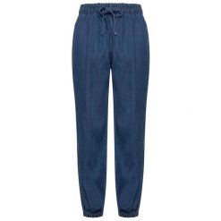 Spodnie Deha Jogger Z Lyocell Denim Damskie. Niebieskie spodnie materiałowe damskie Deha, bez wzorów, z bawełny. Za 416.99 zł.