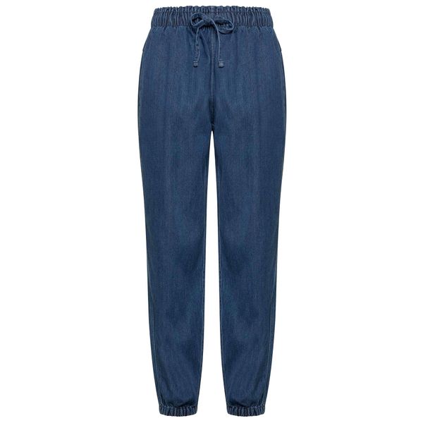 Spodnie Deha Jogger Z Lyocell Denim Damskie. Niebieskie spodnie materiałowe damskie Deha, bez wzorów, z bawełny. Za 416.99 zł.