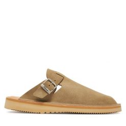 Klapki Fracap. Brązowe klapki damskie Fracap, bez wzorów, bez obcasa. Za 469.99 zł.