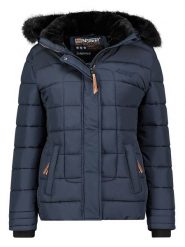 Geographical Norway Kurtka pikowana w kolorze granatowo-czarnym rozmiar: XL. Czarne kurtki damskie Geographical Norway, xl, bez wzorów, bez kaptura. Za 276.71 zł.