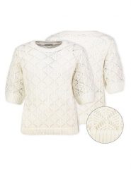 Eight2Nine Sweter w kolorze kremowym rozmiar: S/M. Brązowe swetry klasyczne damskie Eight2Nine, m, bez kołnierzyka. Za 104.99 zł.