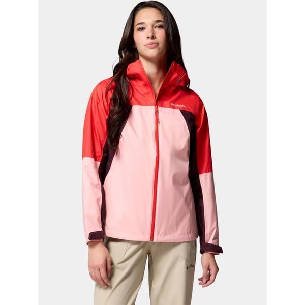 Płaszcz Przeciwdeszczowy Damski Columbia Inner Limits IV. Czerwone kurtki przeciwdeszczowe damskie Columbia, bez kaptura. Za 499.00 zł.