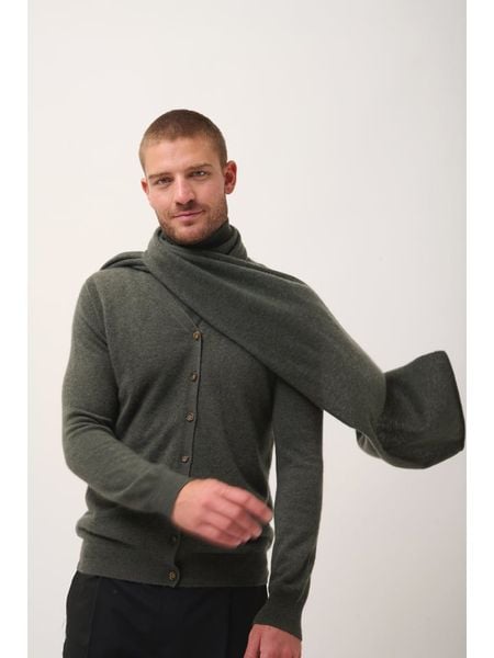 Just Cashmere Kaszmirowy szal w kolorze antracytowym - 200 x 30 cm rozmiar: onesize. Czarne szaliki i kominy damskie Just Cashmere, bez wzorów, z kaszmiru. Za 280.44 zł.