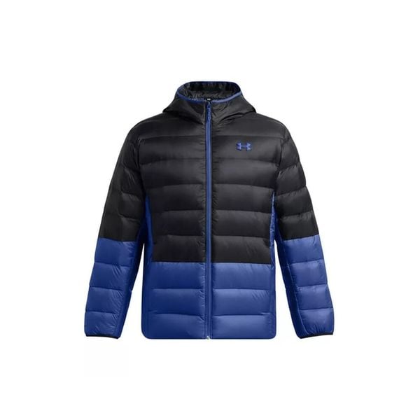 Kurtka puchowa Under Armour Legend. Czarne kurtki męskie Under Armour, l, bez wzorów, z materiału, z kapturem. Za 732.65 zł.