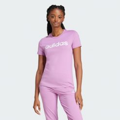 Koszulka Essentials Slim Logo. Białe bluzki damskie Adidas, xs, bez kołnierzyka, bez ramiączek. Za 119.00 zł.