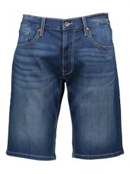 Pepe Jeans Bermudy dżinsowe w kolorze granatowym rozmiar: W31. Niebieskie szorty męskie Pepe Jeans, z aplikacjami, z jeansu, klasyczne. Za 136.13 zł.