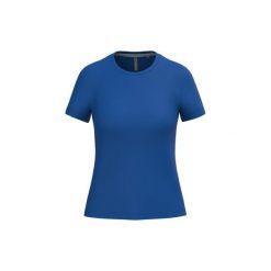 Koszulka damska Kariban. Niebieskie t-shirty damskie KARIBAN, s, bez wzorów, z bawełny, bez kołnierzyka. Za 102.00 zł.