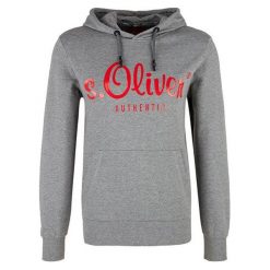 S.Oliver Męska bluza z kapturem 13.901.41.3496.9222 Medium Grey Melange (rozmiar L). Szare bluzy z kapturem męskie S.Oliver, l. W wyprzedaży za 135.00 zł.