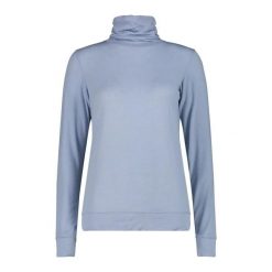 Sweter okrągły dekolt z wełny merino damski CMP. Niebieskie golfy damskie CMP, xl, bez wzorów, z wełny, bez ramiączek. Za 306.50 zł.