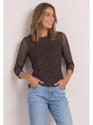 Street One Koszulka w kolorze czarnym rozmiar: 36. Czarne bluzki damskie Street One, bez wzorów, street, bez kołnierzyka, bez ramiączek. Za 149.95 zł.