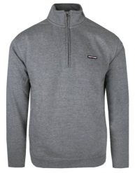 Wygodna Bluza - Pako Jeans - Rozpinany Kołnierz - Popielata. Szare bluzy bez kaptura męskie Pako Jeans, l, z bawełny. Za 195.00 zł.