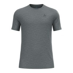 Koszulka męska ODLO Merino 160 BL Top - 100% wełna merino, krótki rękaw. Szare t-shirty sportowe męskie Odlo, l, z wełny, bez ramiączek, trekkingowe. W wyprzedaży za 253.95 zł.