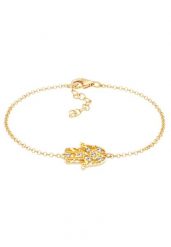 Elli Damski Hamsa Hand Fatima Spiritual z kryształami w srebrze 925 szt. Bransoletki 1 ct. Brązowe bransoletki damskie Elli, srebrne. Za 211.64 zł.