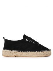 Jenny Fairy Espadryle HZF098-01 Czarny. Czarne espadryle damskie Jenny Fairy, bez wzorów, z materiału, bez obcasa. Za 119.99 zł.