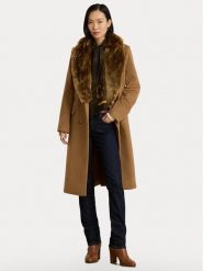 LAUREN RALPH LAUREN Płaszcz wełniany 297P23450001 Brązowy jasny Oversize. Brązowe płaszcze damskie Lauren Ralph Lauren, na zimę, bez wzorów, z wełny. Za 2,399.00 zł.