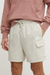 Spodenki męskie adidas Essentials Small Logo Cargo Chelsea. Brązowe szorty sportowe męskie Adidas, m, z materiału, na fitness i siłownię. Za 141.99 zł.