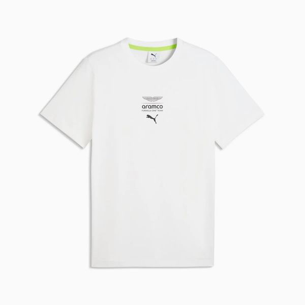 Koszulka sportowa męska Puma AMF1 ESSENTIAL. Białe t-shirty sportowe męskie Puma, m, z materiału, bez ramiączek, do biegania. Za 152.20 zł.
