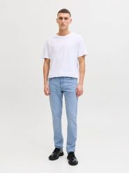 Jack & Jones Dżinsy "Glenn" - Slim fit - w kolorze błękitnym rozmiar: W34/L32. Niebieskie jeansy męskie Jack & Jones. Za 130.99 zł.