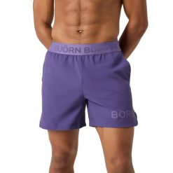 Szorty Björn Borg 6". Fioletowe szorty męskie Björn Borg, l, ze skóry, do biegania. Za 270.50 zł.