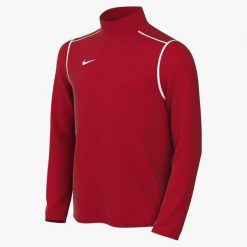 Bluza piłkarska chłopięca Nike Park 20 Track. Białe bluzy bez kaptura męskie Nike, m, z materiału. Za 141.35 zł.