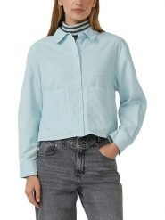 S.Oliver Bluzka w kolorze turkusowym rozmiar: 46. Niebieskie bluzki damskie S.Oliver, s, bez wzorów, bez kołnierzyka, bez ramiączek. Za 95.99 zł.