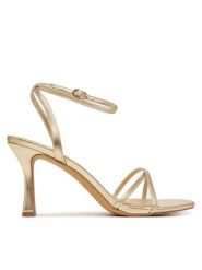 Aldo Sandały Marbela 14298898 Złoty. Żółte sandały damskie Aldo, bez wzorów, ze skóry, bez obcasa, na szpilce. Za 379.99 zł.