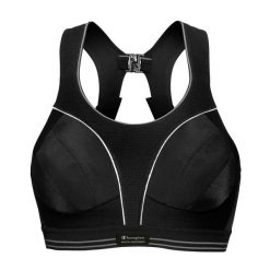 Stanik do biegania Shock Absorber Ultimate Run. Czarne biustonosze sportowe damskie Shock Absorber, bez wzorów. Za 199.99 zł.